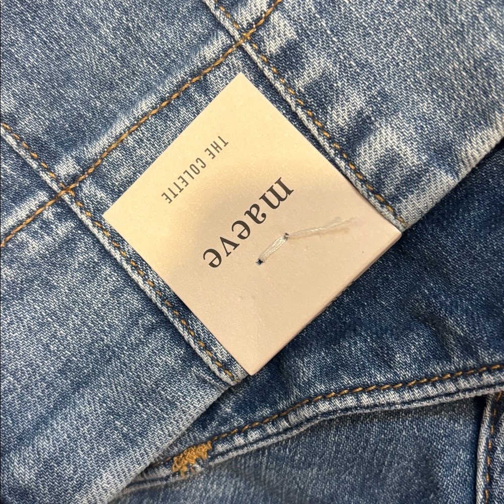 The Colette Crop High Rise Wide Leg Jeans by Maeve 27P - Picture 3 of 9